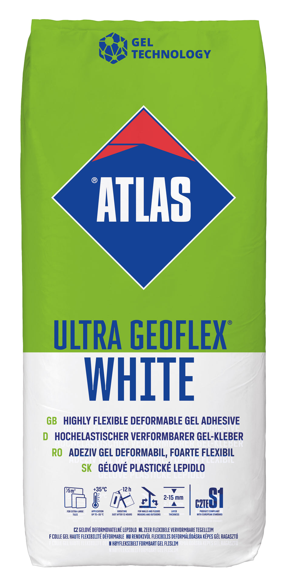 Adeziv Atlas Ultra Geoflex Alb 25kg
