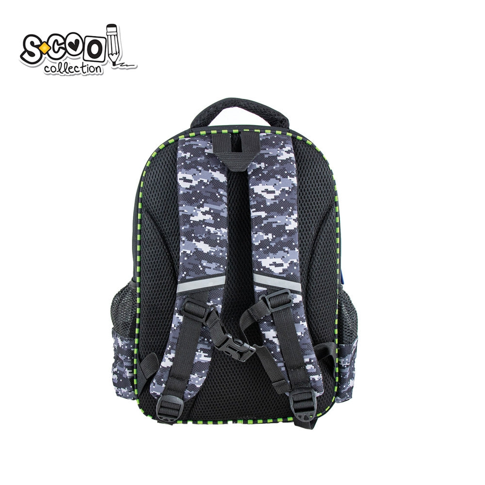Ghiozdan 3D, 38 × 35 × 20 cm, OFFROAD, pentru băieți, S-COOL / OFFISHOP SC2655