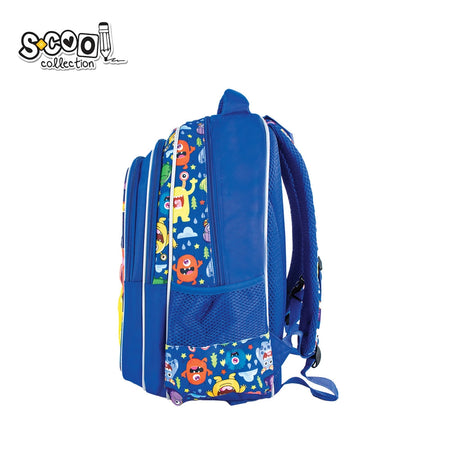 Ghiozdan 3D SCARY, 38×35×20 cm, compartimentare eficientă, copii 7-11 ani, S-COOL / OFFISHOP SC2653