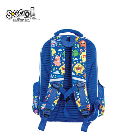 Ghiozdan 3D SCARY, 38×35×20 cm, compartimentare eficientă, copii 7-11 ani, S-COOL / OFFISHOP SC2653