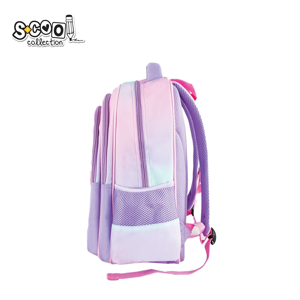 Ghiozdan 3D Unicorn, 22 L, ergonomic, fete, 38x35x20 cm S-COOL / OFFISHOP SC2648
