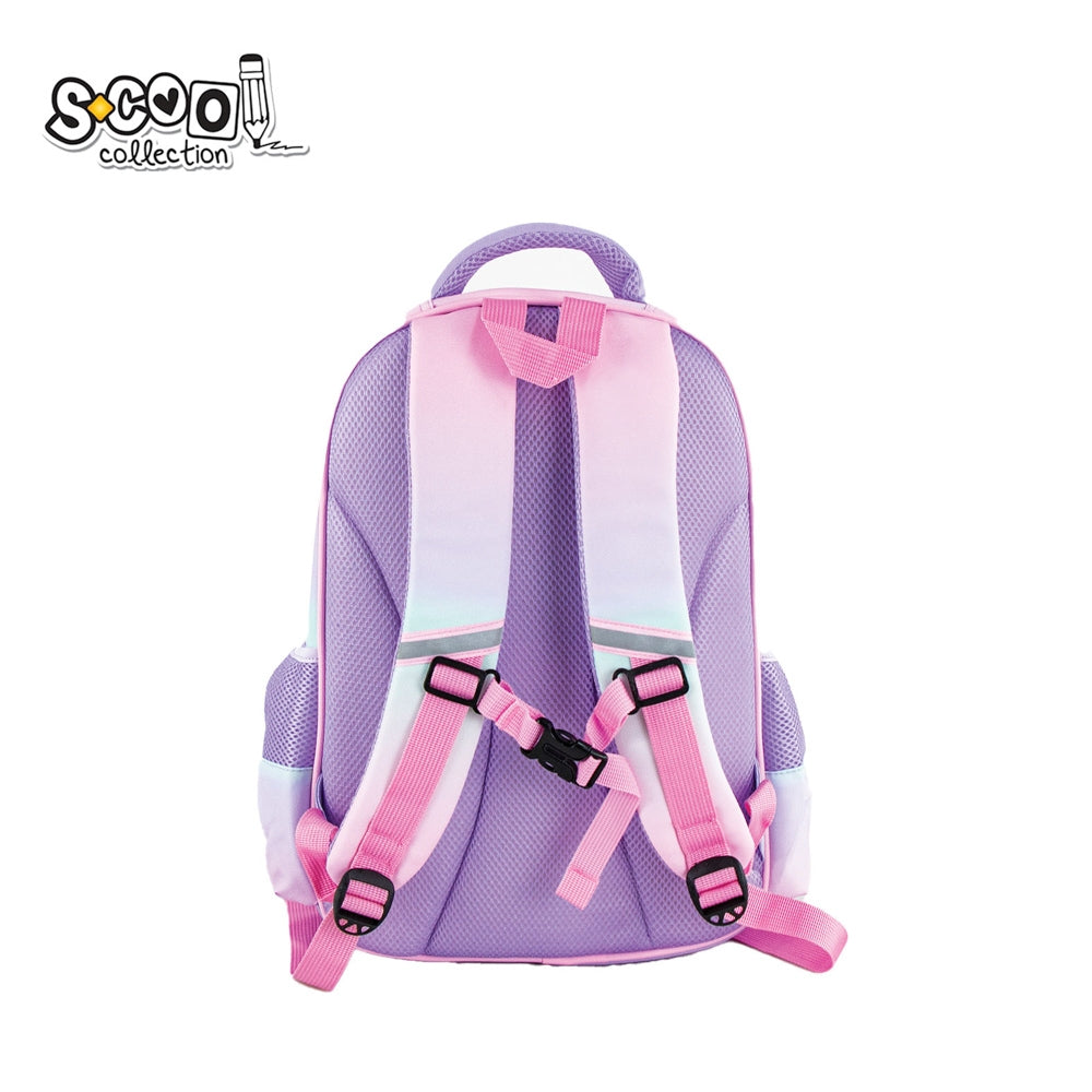 Ghiozdan 3D Unicorn, 22 L, ergonomic, fete, 38x35x20 cm S-COOL / OFFISHOP SC2648