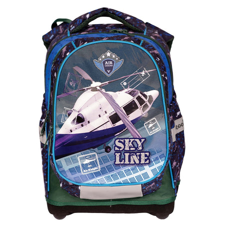 Ghiozdan Anatomic Compartiment Laptop, Sky Line, 42x34x22 Cm, S-cool