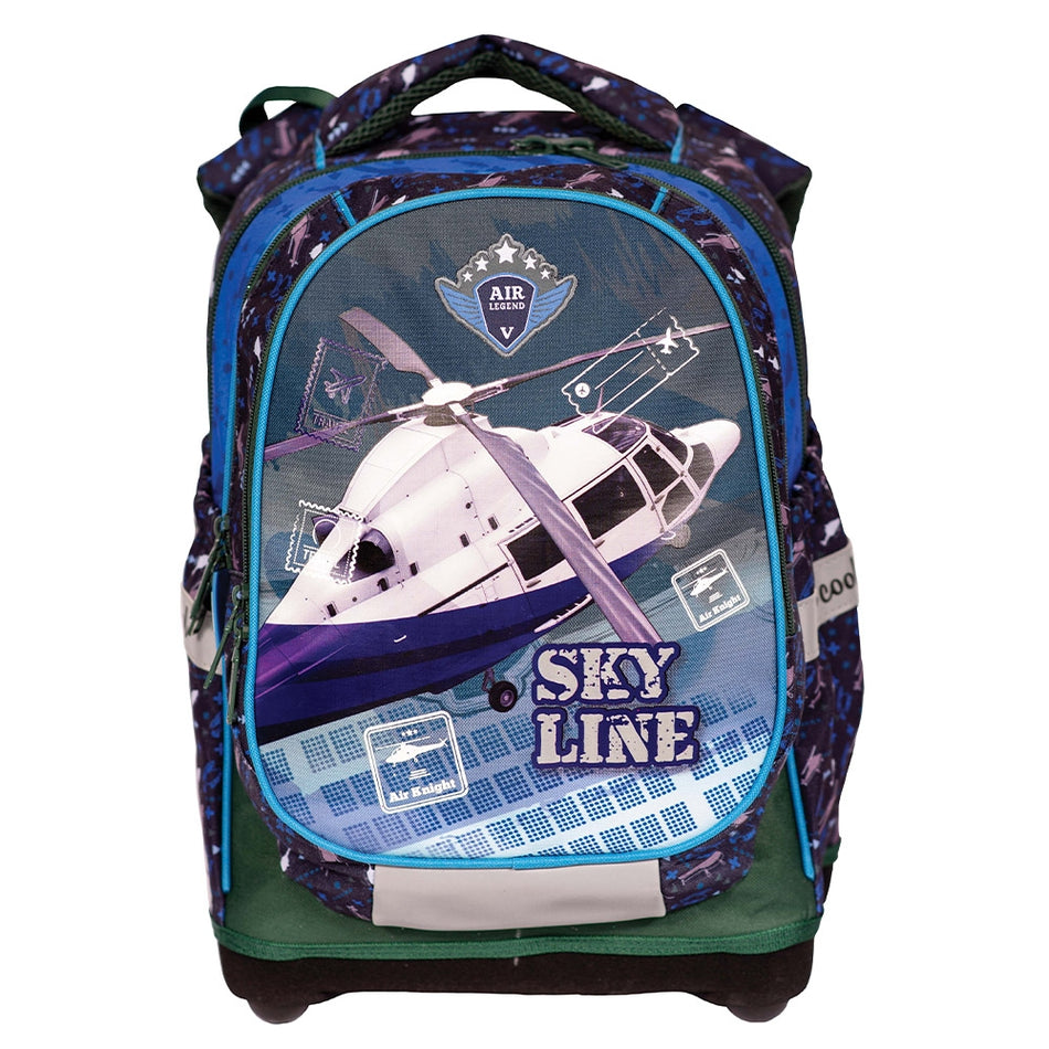 Ghiozdan Anatomic Compartiment Laptop, Sky Line, 42x34x22 Cm, S-cool