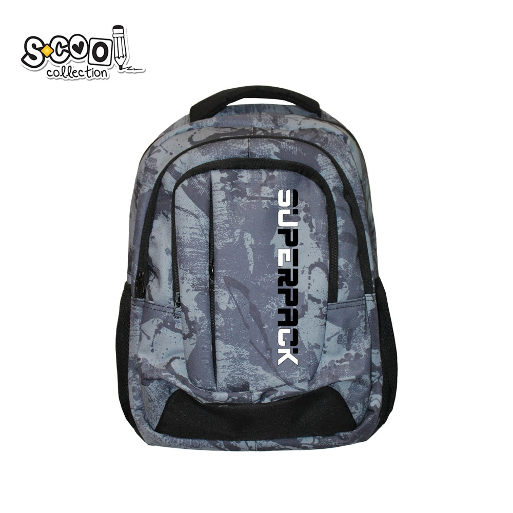 Ghiozdan compartiment laptop SUPERPACK, 47x33x23 cm, 22 l, ergonomic, S-COOL / OFFISHOP SC2690