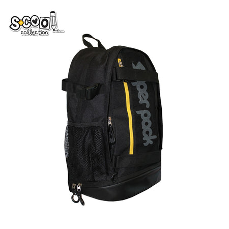 Ghiozdan compartiment laptop SUPERPACK 48×32×18 cm benzi reflectorizante S-COOL / OFFISHOP SC2692