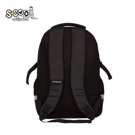 Ghiozdan compartiment laptop SUPERPACK 48×32×18 cm benzi reflectorizante S-COOL / OFFISHOP SC2692
