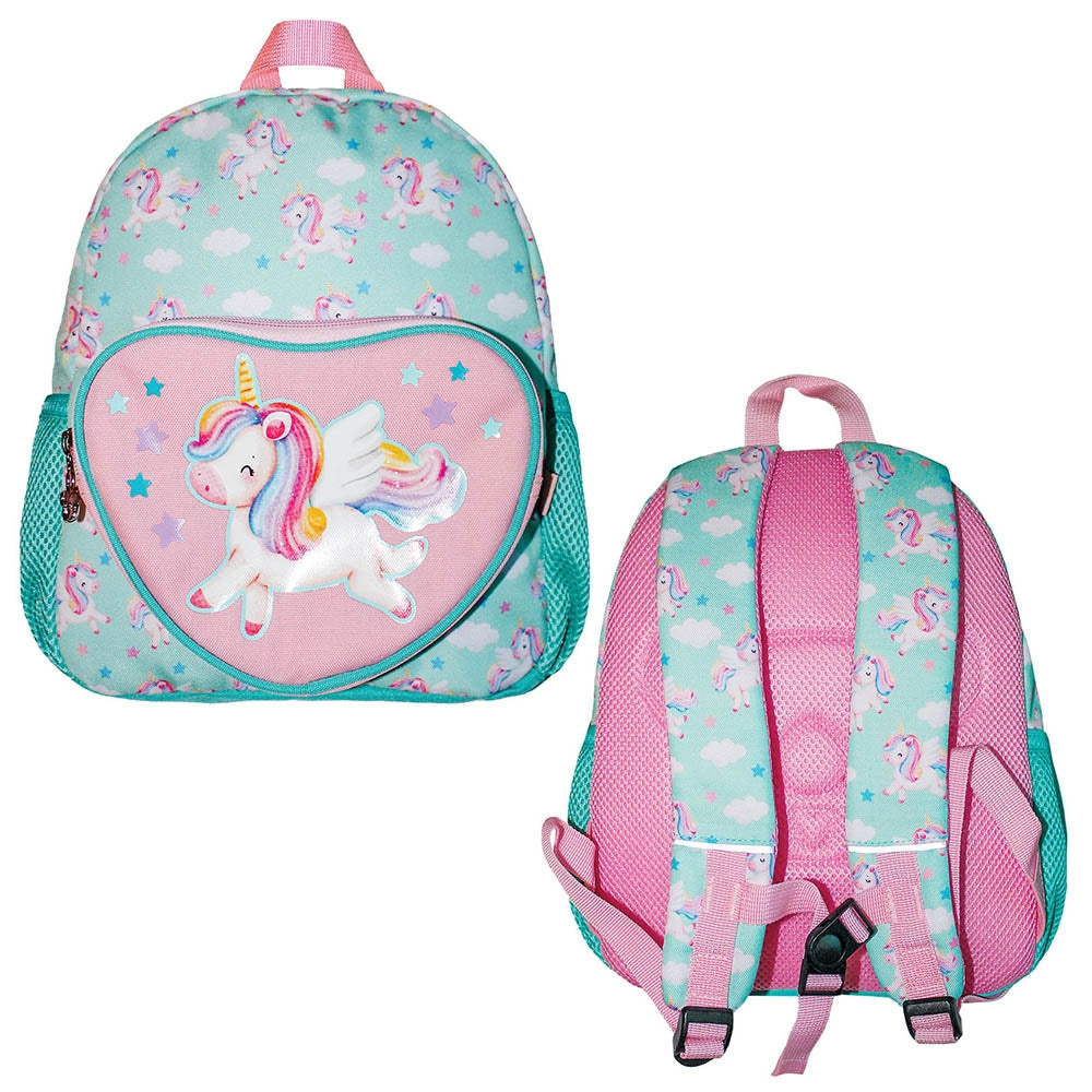Ghiozdan grădiniță unicorn 31x24x9 cm turcoaz fetite S-COOL / OFFISHOP SC2483