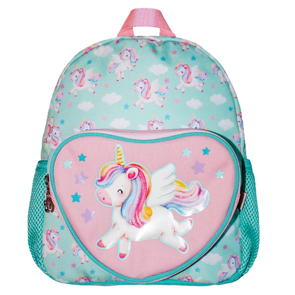 Ghiozdan grădiniță unicorn 31x24x9 cm turcoaz fetite S-COOL / OFFISHOP SC2483