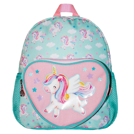 Ghiozdan grădiniță unicorn 31x24x9 cm turcoaz fetite S-COOL / OFFISHOP SC2483