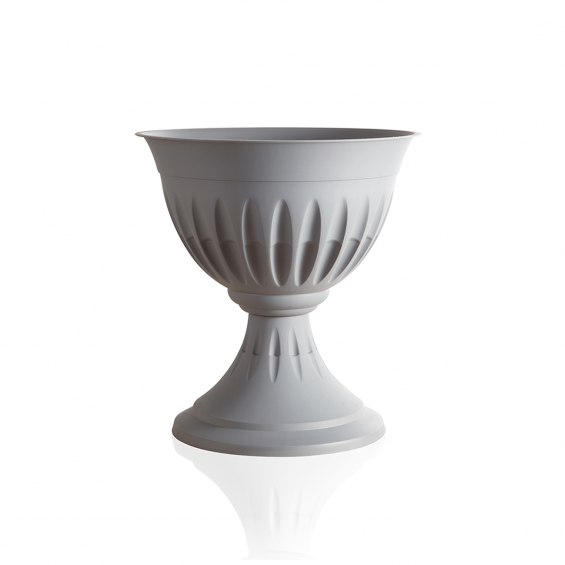 Ghiveci Cu Picior Alba 43 Cm Culoare Gri