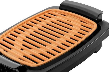 Grătar electric tavă detașabilă, termostat, 1200 W, Copper SALTER 713094