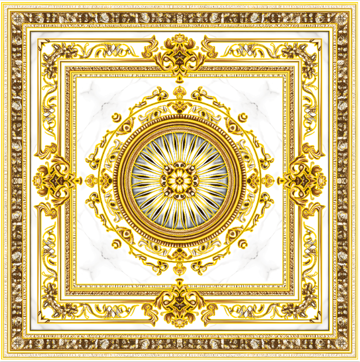 Gresie decorativă / covor ceramic Baroque Juman 1202059-1B 120X120 cm lucioasă Regata 279972