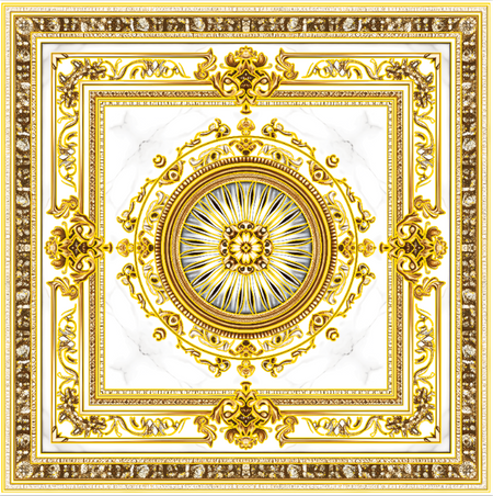 Gresie decorativă / covor ceramic Baroque Juman 1202059-1B 120X120 cm lucioasă Regata 279972