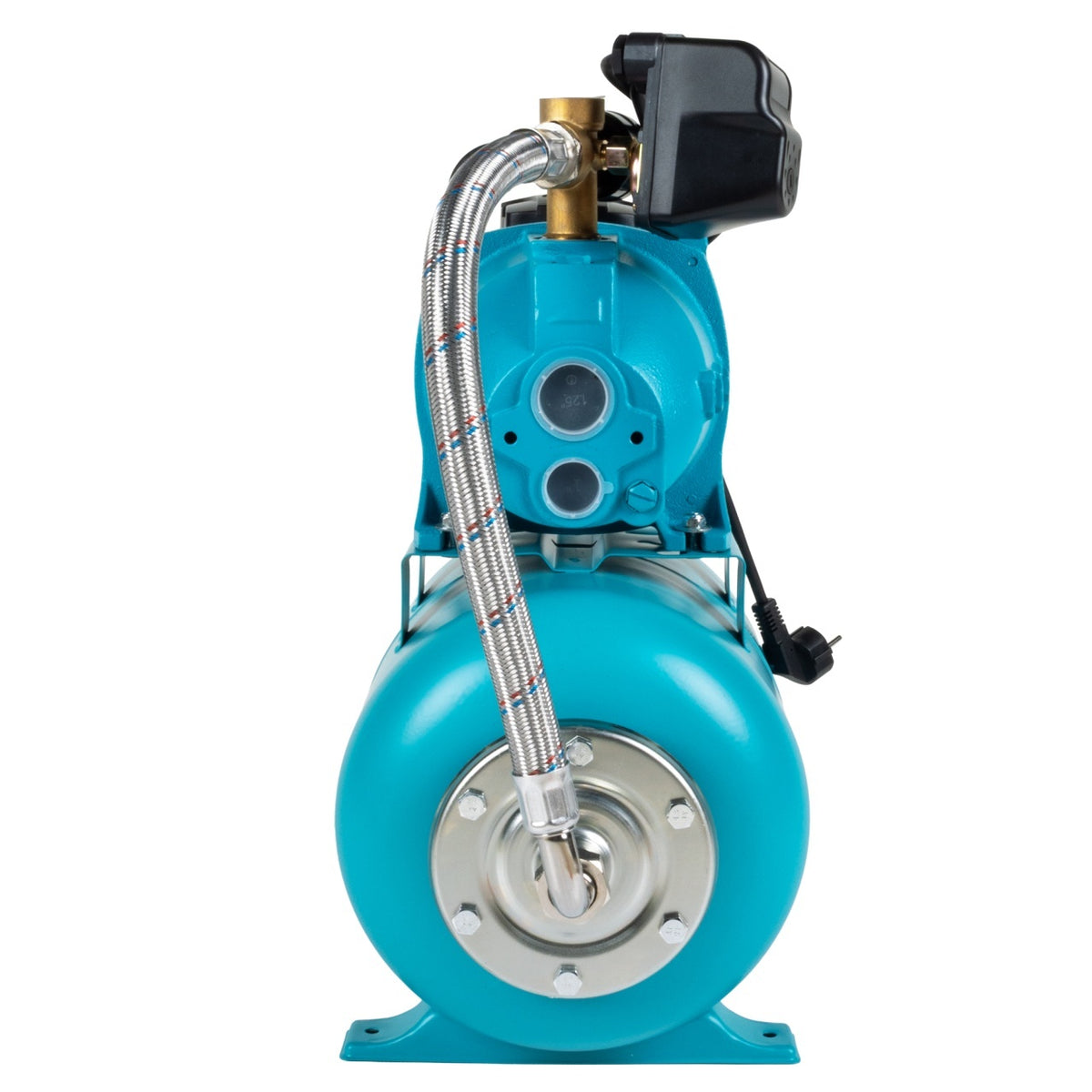 Hidrofor Detoolz 0.9 kW, 2280 l/h, butelie 24L, fontă, ejector Detoolz DZ-HD1001-G01