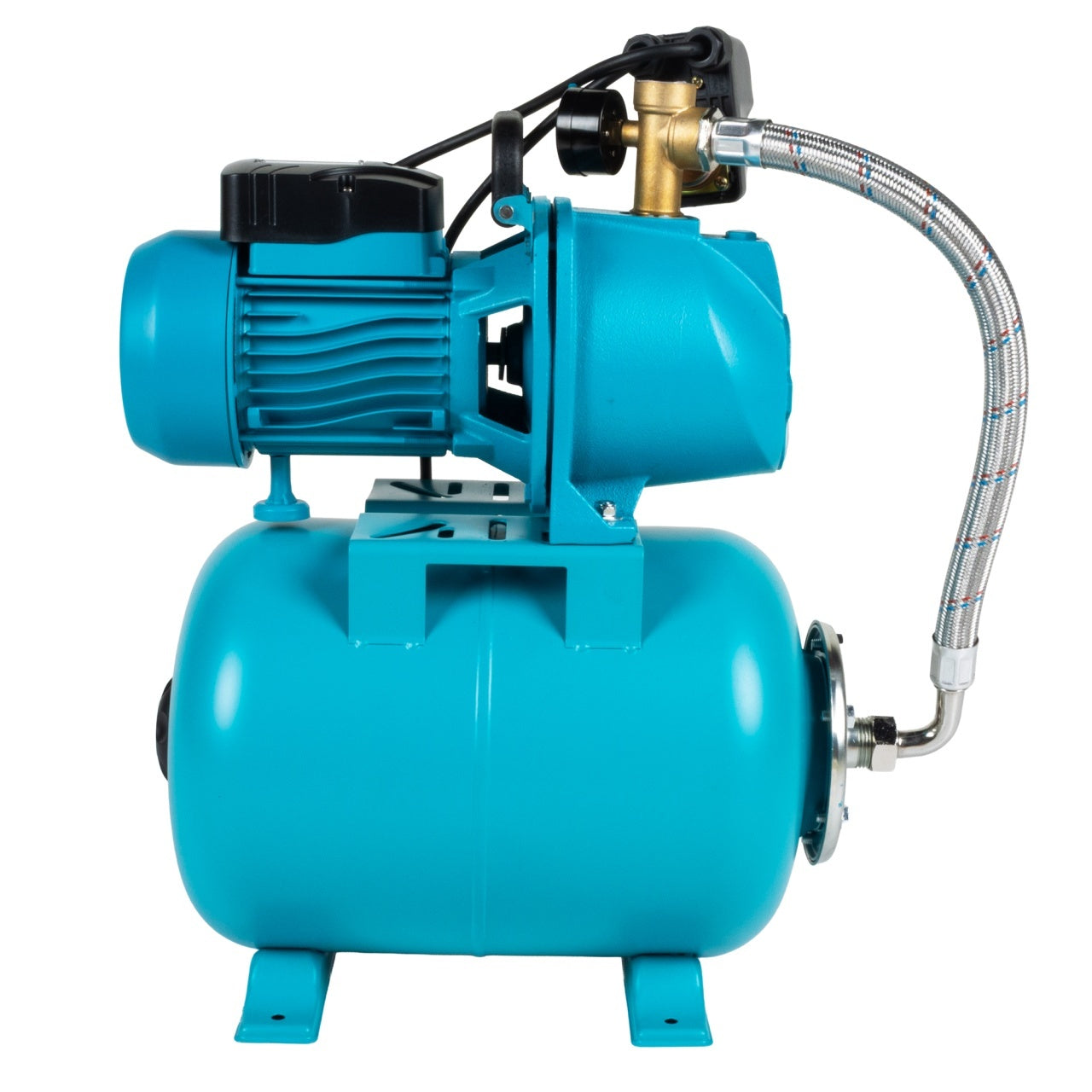 Hidrofor Detoolz 0.9 kW, 2280 l/h, butelie 24L, fontă, ejector Detoolz DZ-HD1001-G01
