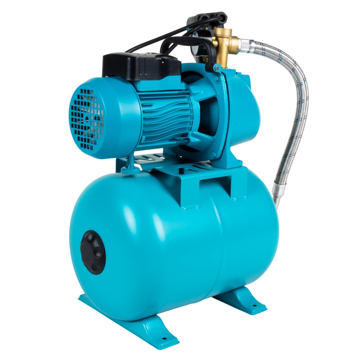 Hidrofor Detoolz 0.9 kW, 2280 l/h, butelie 24L, fontă, ejector Detoolz DZ-HD1001-G01