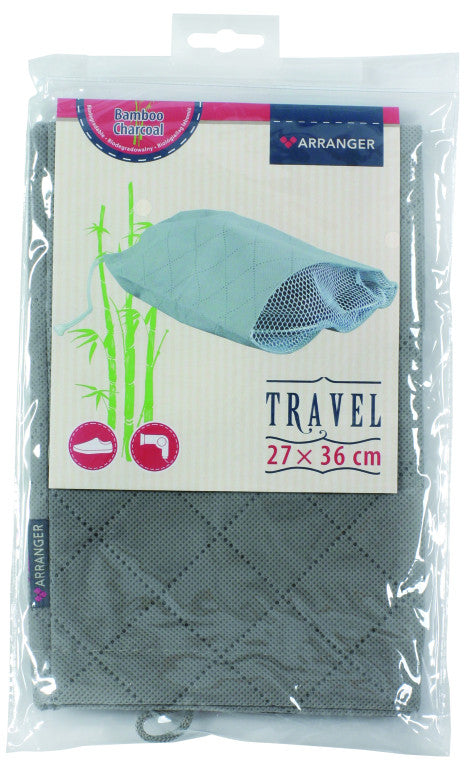 Husă protecție haine pentru călătorii, organizator bagaj, mai multe culori, ARRANGER Gri 27 × 36 cm Textil