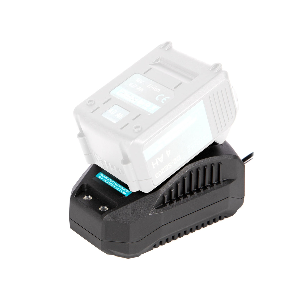 Încărcător pentru acumulator 18V, 2.4A, LED, compatibil Flexi Power Detoolz DZ-SE205