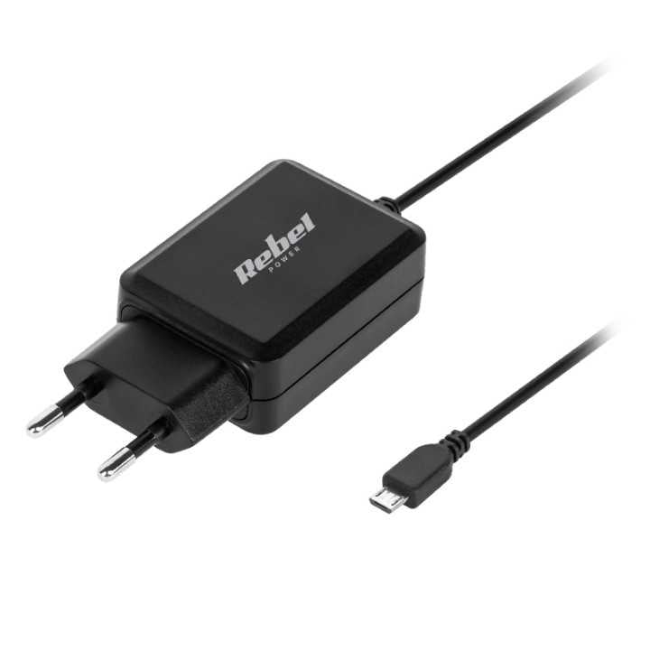Incarcator Auto Micro Usb 2100ma Rebel
