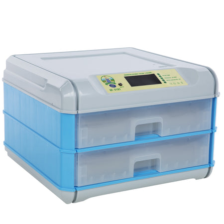 Incubator electric 128 ouă, 2 etaje, automat, alimentare 220V/12V GF-2101