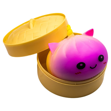 Jucărie antistres Squishy Dumpling unicorn cu coșuleț XFY-007H