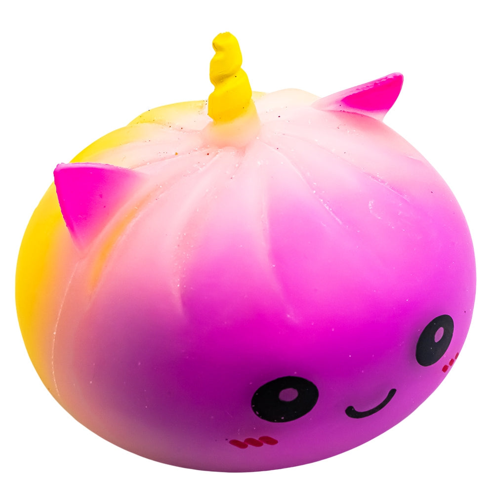 Jucărie antistres Squishy Dumpling unicorn cu coșuleț XFY-007H