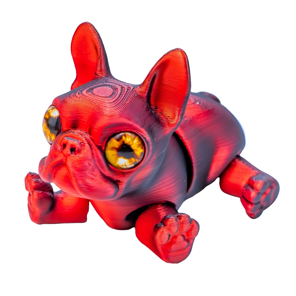 Jucărie Cățel 3D, 11 cm articulată, antistres, multicolor 28718-16