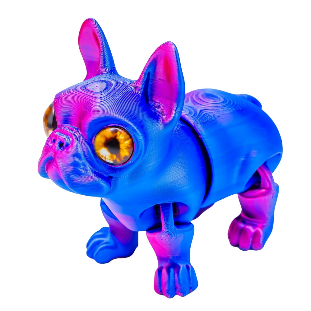 Jucărie Cățel 3D, 11 cm articulată, antistres, multicolor 28718-16