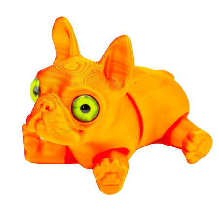 Jucărie Cățel 3D, 11 cm articulată, antistres, multicolor 28718-16