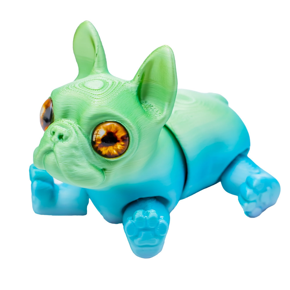 Jucărie Cățel 3D, 11 cm articulată, antistres, multicolor 28718-16