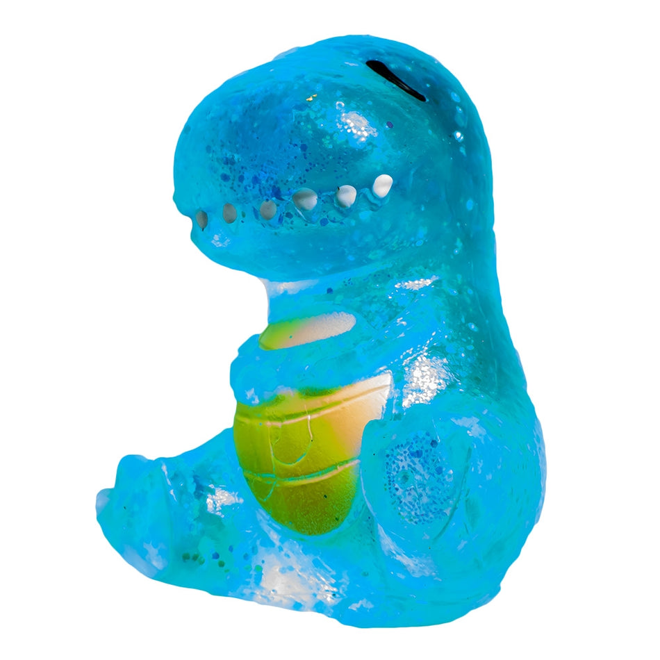 Jucarie Squeezy, Dinozaur Jelly Glitter - ROBENTOYS