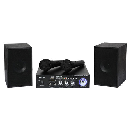 Set Karaoke Amplificator Usb + 2 Boxe 2x35w