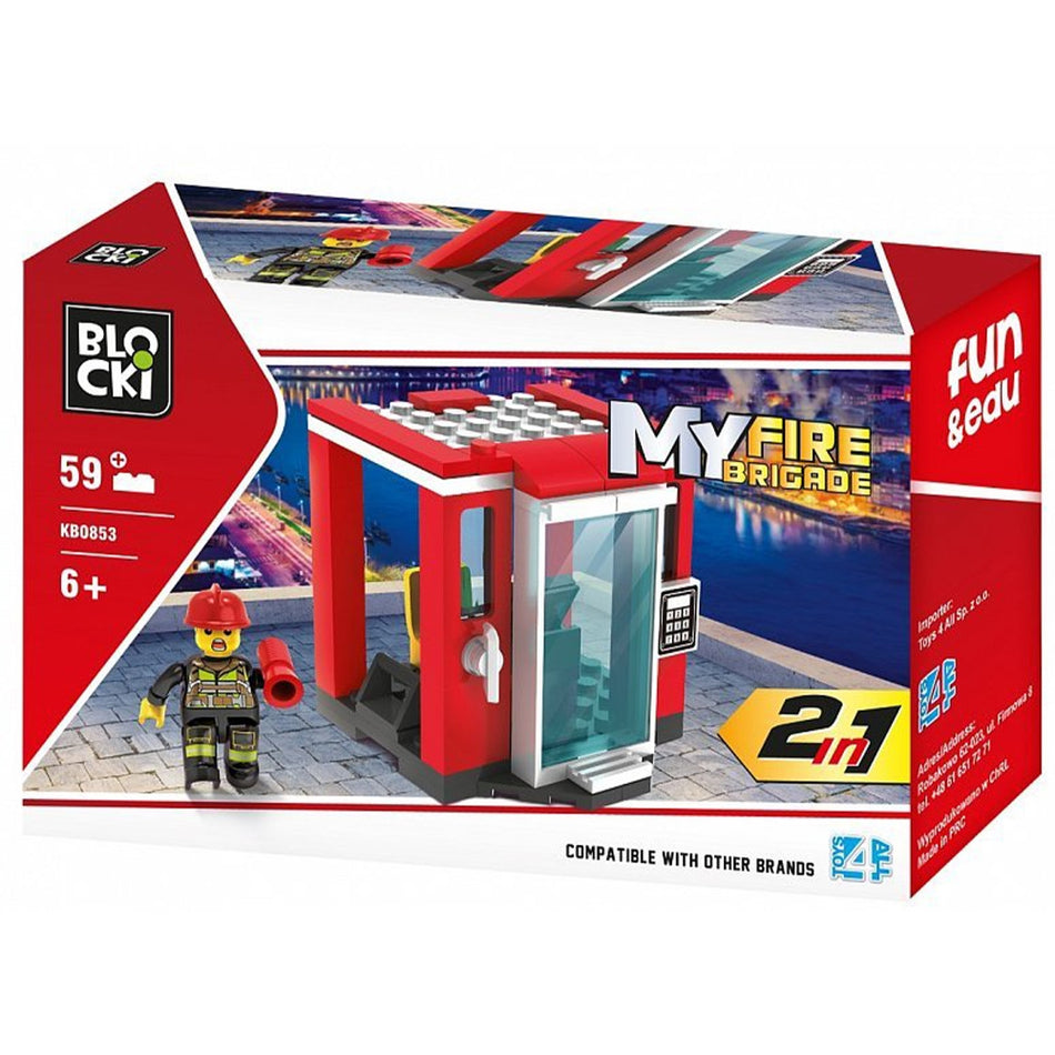 Blocki My Fire Brigade, Turn Control, Pompieri, 59 Piese, Kb0853