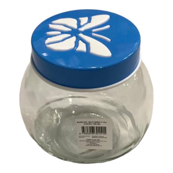 Borcan  Butterfly Cu Capac 750 Ml