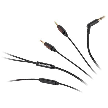 Cablu Casti Cu Microfon Jack - 2x Jack 1m K&M