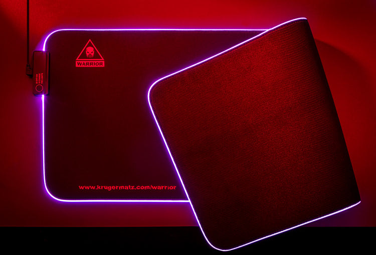Mouse Pad Gaming Iluminat Warrior Kruger&matz 350 X 250 X 3 Mm
