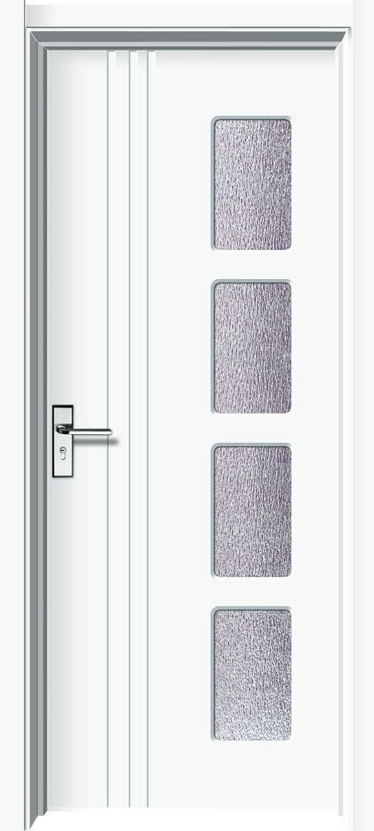 Set Toc + Foaie Usa Reversibila Mdf Kmf 002 Alba, 80cm
