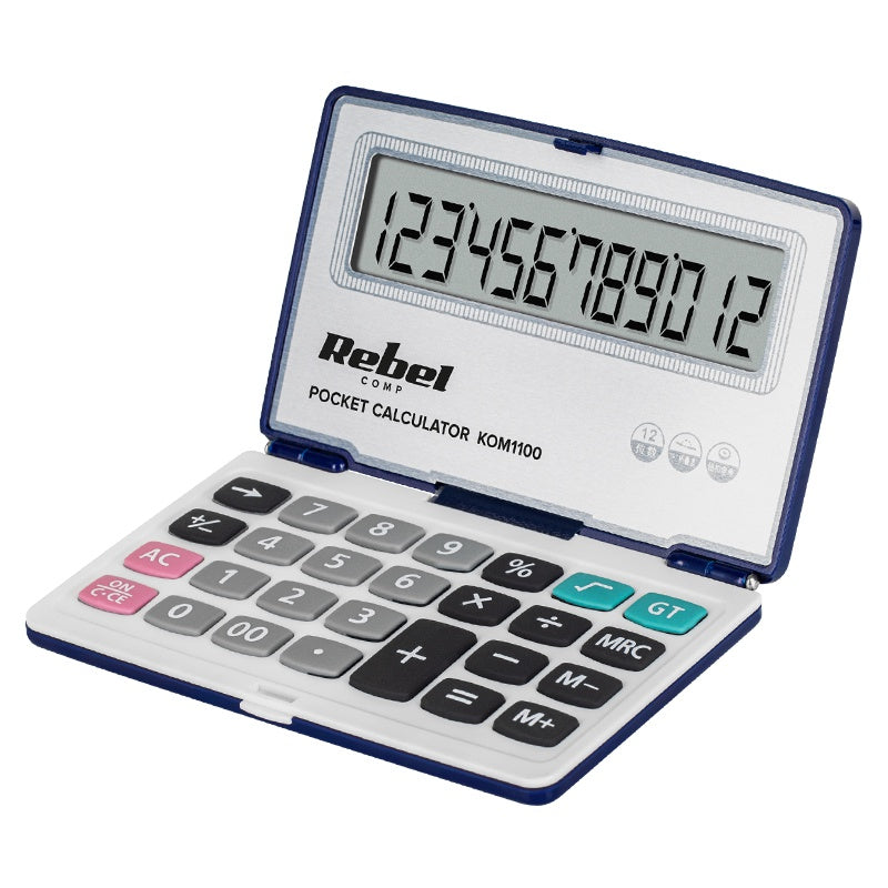 Calculator De Buzunar 12 Digiti Pc-50 Rebel 115 X 64 X 14 Mm