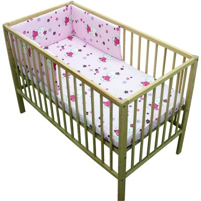 Lenjerie Patut Hubners Kitty Floricele 4 Piese Crem