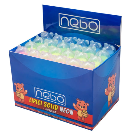 Lipici solid neon 8g Ursuleț, pentru copii, activități școlare, NEBO 16968