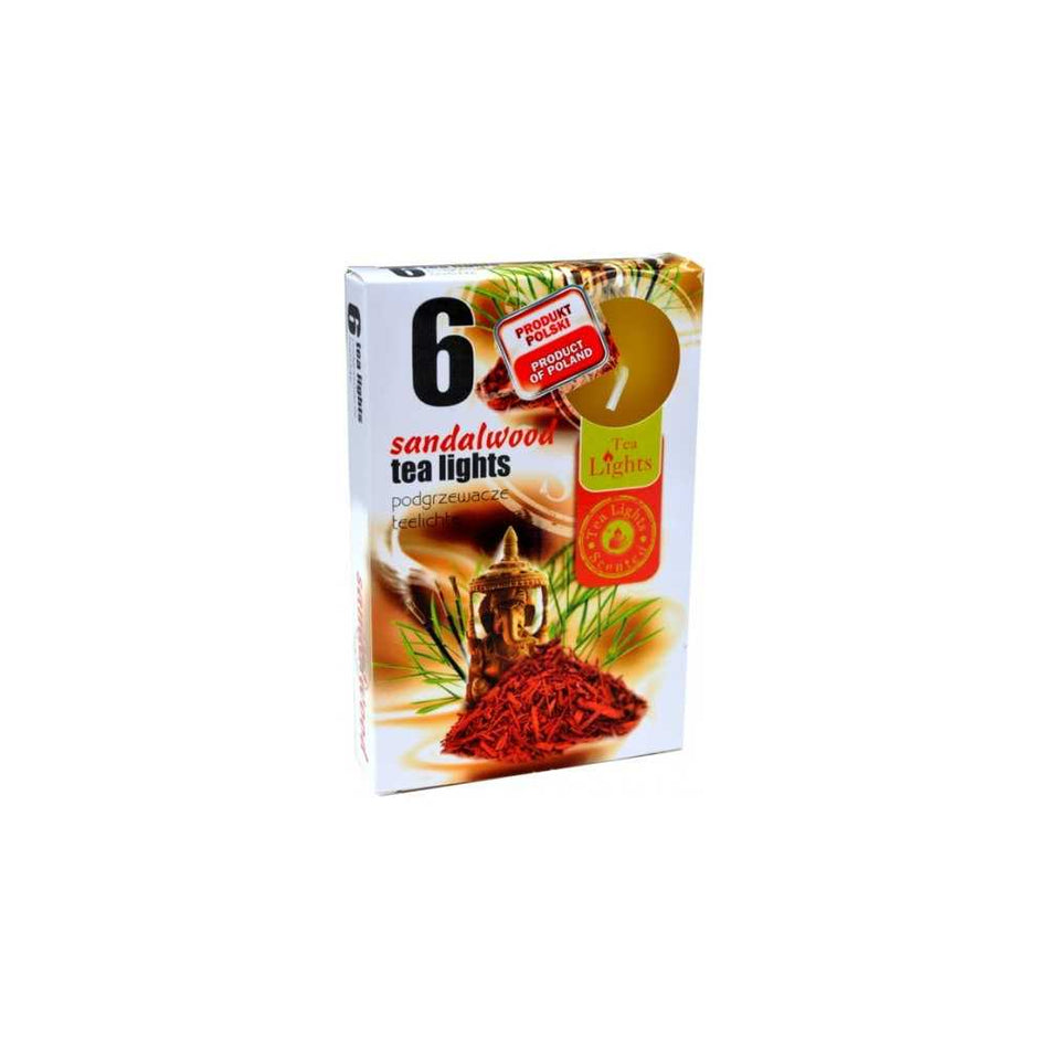 Lumanare Pastila , Sandalwood, 2 Cm, 6 Buc/set