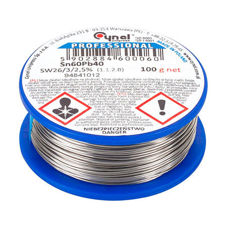 Rola Fludor Sn60pb40 Cynel 1.5mm 100g