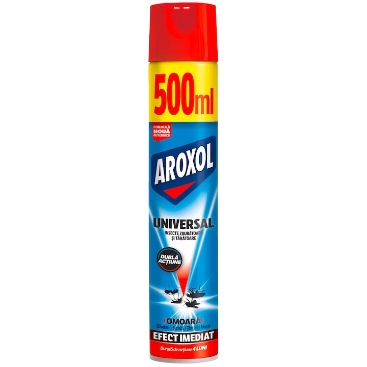 Aroxol Spray Insecticid Universal Dubla Actiune 500ml