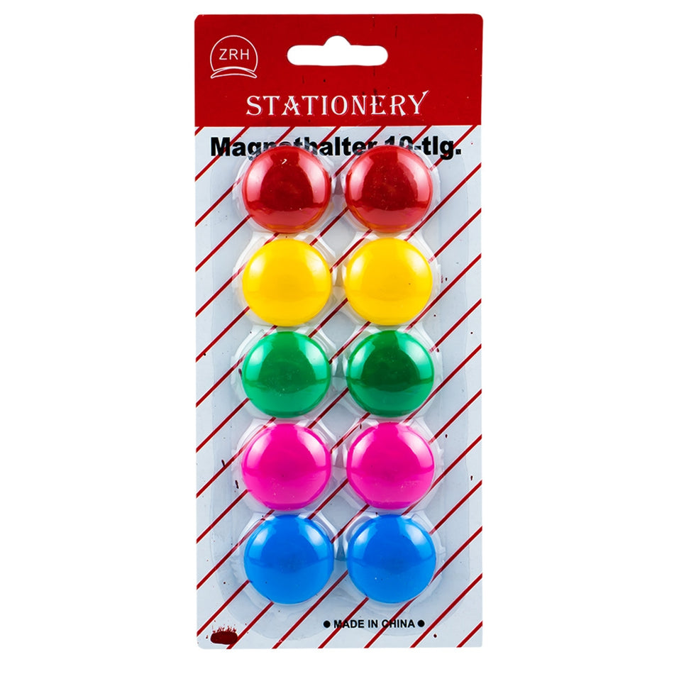 Magneti Color, Rotunzi, 30mm, 10buc/set, 3010n
