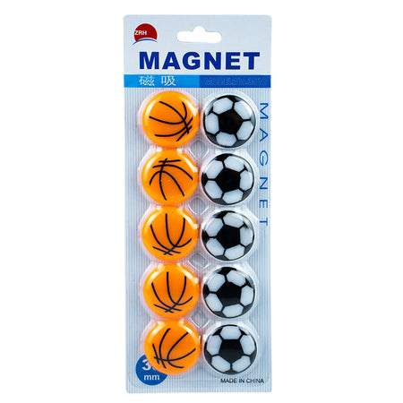 Magneti minge, 35 mm, 10 buc/set, ideali pentru birou sau acasă 3510