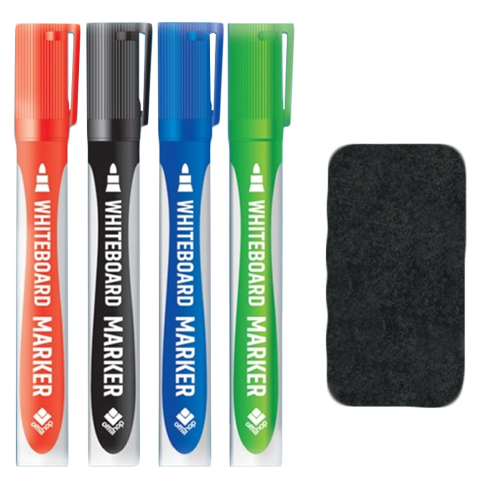 Marker Whiteboard, 4 Cul/Set+Burete Of429 Offishop