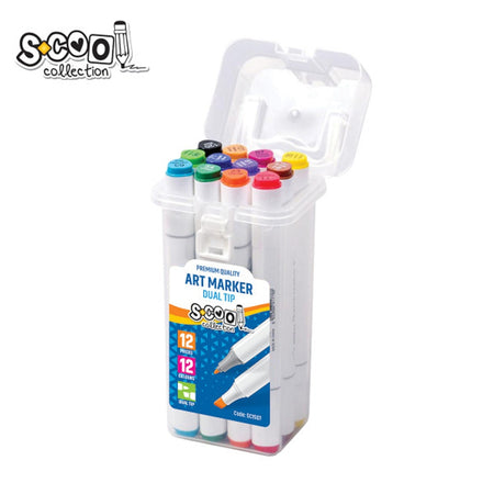 Markere Cu 2 Capete, 6mm-3mm, 12 Cul/set