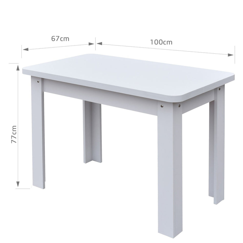 Masa Bucatarie 100x67x77cm, Alb