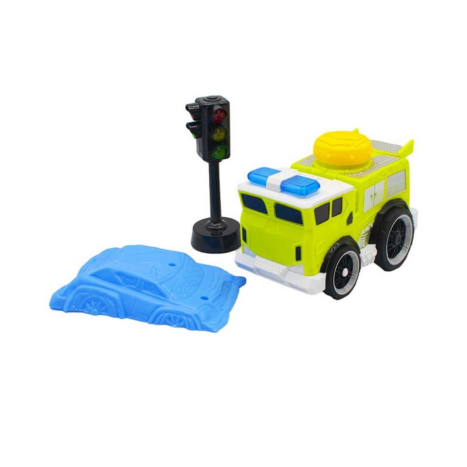 Masina Cu Baterii + Semafor A2222b-21